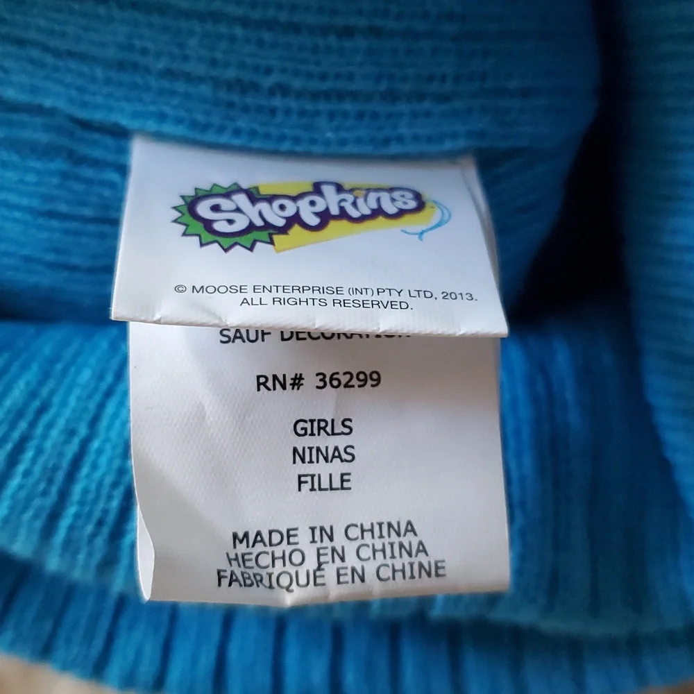 New Girls Shopkins Beanie Hat